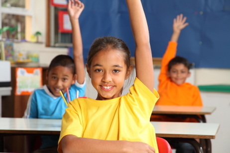 raise your hand students