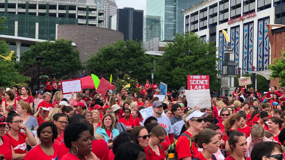 Co. Education Rally Educators rally in Charlotte: – Standing Strong for Public Education!